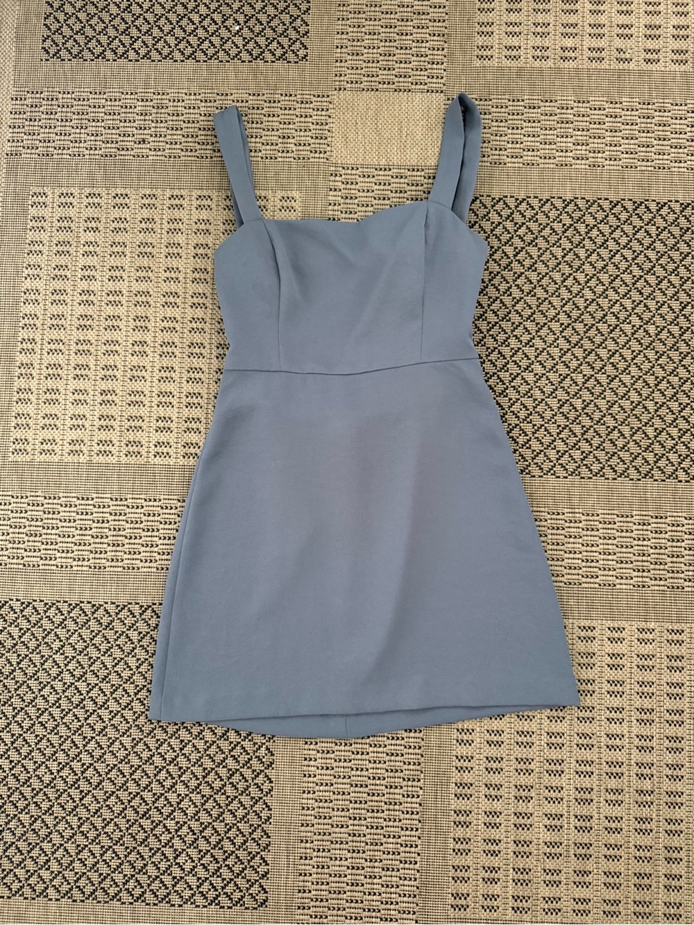 Wilfred Aritzia Ecoulement Grayish Bkue Mini Dress - Size S